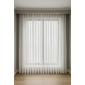 Lüx Makrame Tül, Sık Pile, Lüx, Modern, Oturma Odası, Kırık Beyaz