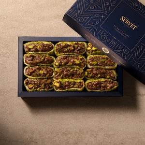 Çikolatalı Antep Fıstıklı Sarma Lokum 500 gr
