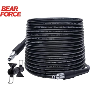 Bear Force 10 Metre Yüksek Basınçlı Yıkama Makinesi Hortumu Dayanıklı Termoplastik Örgü Takviyeli Hortum Yıkama Makinesi Hortumu