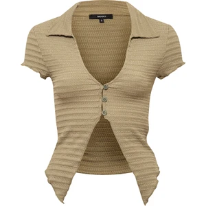 V Yaka Dokulu Gömlek