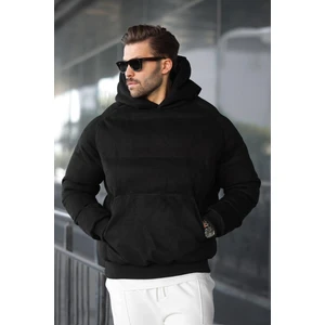 Siyah Kapüşonlu Erkek Şişme Mont 7235