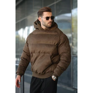 Haki Kapüşonlu Erkek Şişme Mont 7235