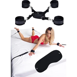 Siyah Cinsel Fantezi Oyunları İçin BDSM Yatak Altı Kelepçe Seti – Çiftlere Özel