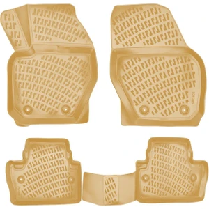 Rizline Volvo S60 2010-2018 Ile Uyumlu 3D Havuzlu Paspas Bej