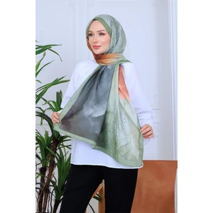 Modern Çiçek Desenli Dijital Soft Şal