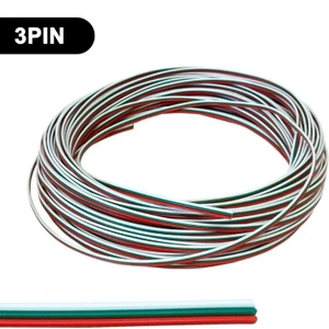 3 Pin Kordon Kablo 3X0.22MM Şerit LED Kablosu 3 Lü Jst Elektrik Kablosu Kalaylı Bakır Kablo 100 Metre