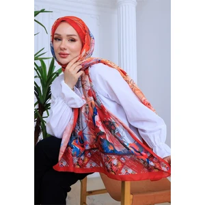 Mozaik Dokunuş Desenli Dijital Soft Şal