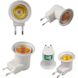 Duylu Fiş E27 Duylu Ampul Takılan Fiş Priz Anahtarlı Duy Priz