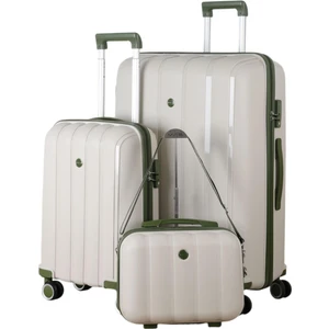 Mçs Polipropilen 3'lü Valiz Seti Büyük & Kabin & Makyaj V305