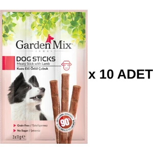 Garden Mix Kuzu Etli Köpek Stick Ödül 3*11G 10'lu