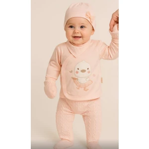Baby Blue Bebek 5li Zıbın Takımı Hastane Çıkışı Bereli Fularlı