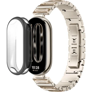 Xiaomi Smart Band 10 ( Mi Band 10 ) ile Uyumlu Kasa ve Ekran Koruyucu 360 Tam Koruma Silikon Kılıf