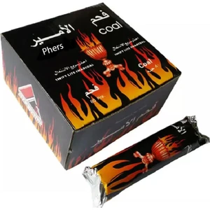 Çakmakla Yanan Nargile Kömürü - Çakmak Kömür 80LI Paket