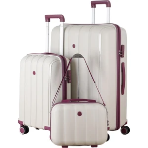 Mçs Polipropilen 3'lü Valiz Seti Büyük & Kabin & Makyaj V305