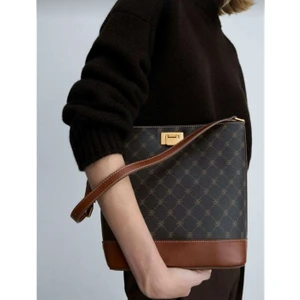 Logo Desenli Medium Omuz Çantası