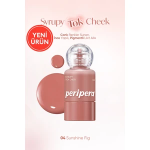 Ince Yapılı, Ciltle Bütünleşen, Pigmentli Likit Allık Perıpera Syrupy Tok Cheek (04 Sunshine Fig)