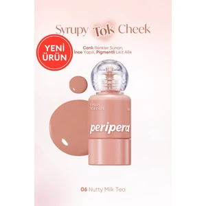 Ince Yapılı, Ciltle Bütünleşen, Pigmentli Likit Allık Perıpera Syrupy Tok Cheek (06 Nutty Milktea)