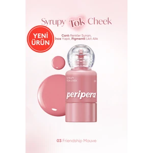 Ince Yapılı, Ciltle Bütünleşen, Pigmentli Likit Allık Perıpera Syrupy Tok Cheek (03FRIENDSHIPMAUVE)