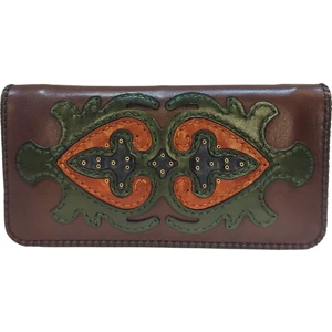 El Yapımı (HANDMADE) Çok Bölmeli Hakiki Deri Kadın Cüzdan Isfahan 40020
