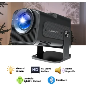 HY320 Mini Projeksiyon Cihazı Taşınabilir Android Sistemli Wifi HDMI USB Destekli Projektör