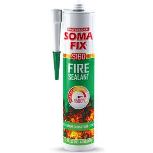 Isı Mastiği 1500C Siyah Somafix S160  310ML 600GR