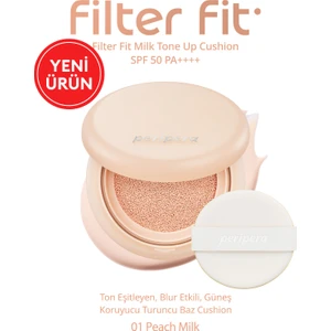 Ton Eşitleyen, Blur Etkili, Güneş Koruyucu Turuncu Baz Perıpera Filter Fit Milk Tone Up Cushion