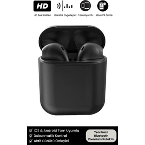 Kablosuz Bluetooth Kulaklık Ios Android Tüm Cihazlara Uyumlu Inpods 12 V5.0
