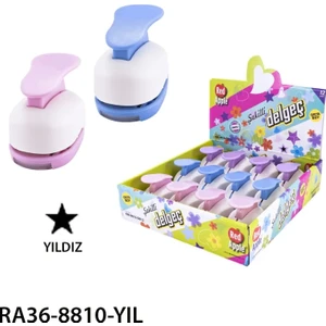 Orta Boy Şekilli Delgeç Şekilgeç 1'' (2.5 Cm.) Yıldız