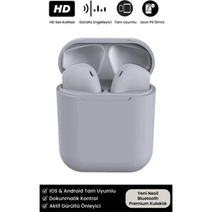 Kablosuz Bluetooth Kulaklık Ios Android Tüm Cihazlara Uyumlu Inpods 12 V5.0