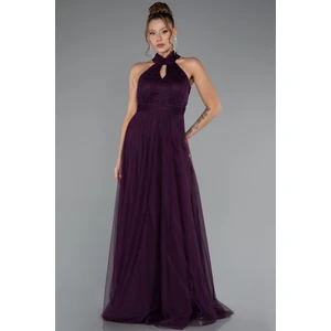 Halter Yaka Uzun Abiye Elbise ABU3252