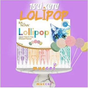 Muccet 15'li Kutu Kedi Lolipopu Malt Destekli Kedi Ödülü
