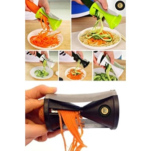 Manuel Spiral Sebze Doğrayıcı Sebzeleri Spagetti Doğrama Aparatı Havuç Kabak Salatalık