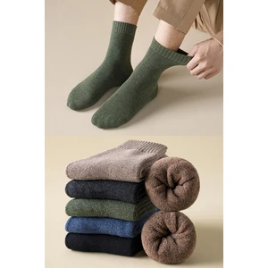 Unisex 5 Çift Kışlık Havlu Çorap