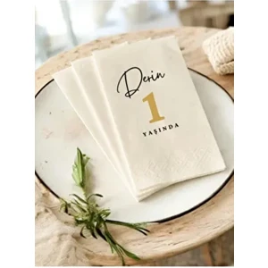 Doğum Günü Peçetesi Isimli 20 Adet