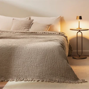 Lodos Home Tek Kişilik Yatak Örtüsü 200X230 cm -Bej