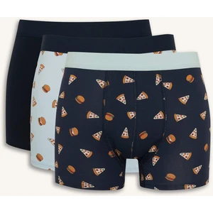 Regular Fit Baskılı 3'lü Boxer F9035AX25AU