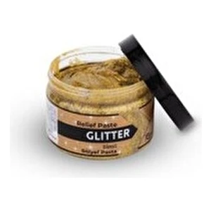 Rölyef Pasta Simli Altın 150 ml
