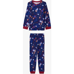 Lacivert Erkek Çocuk Bear Style Ayı Desenli Pijama Takımı