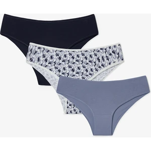 Blue Autumn Yaprak Desenli Düşük Bel 3'lü Slip Külot