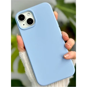 Iphone 13 - 14 - 15 Uyumlu Içi Kadife Leke Tutmaz Sıvı Silikon Lansman Kılıf