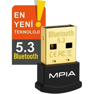Bluetooth 5.3 USB Dongle - Kablosuz Adaptör, Pc & Laptop Için Bluetooth Alıcı