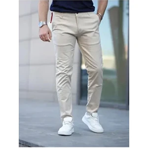 Slim Fit Chino Keten Pantolon