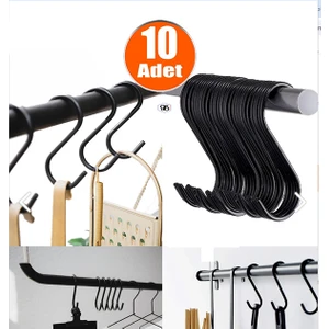 Metal Kanca, S Kanca, Es Kanca, Banyo Kanca, Mutfak Kanca, Demir Kanca (Siyah)