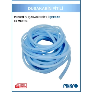 Duşakabin Cam Fitili Duşa Kabin Pleksi Fitili Şeffaf 10 Metre