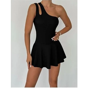 Tek Omuz Birleşik Şortlu Mayo Göğüs Pedli