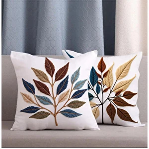 2 Li Kombin Özel Tasarım 3 Boyutlu Dijital Baskılı Kırlent Kılıfı