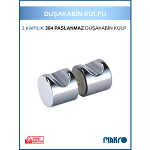 Paraduş Kulp 304 Paslanmaz Duşakabin Kulp Parlak Krom
