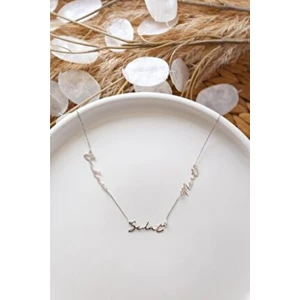 925 Ayar 3 Isimli Kolye