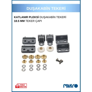 Bella Katlanır Duşakabin Tekeri Gri