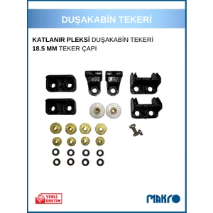 Bella Katlanır Duşakabin Tekeri Siyah